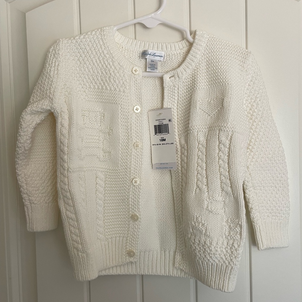 18m Cream Knit Ralph Lauren Sweater